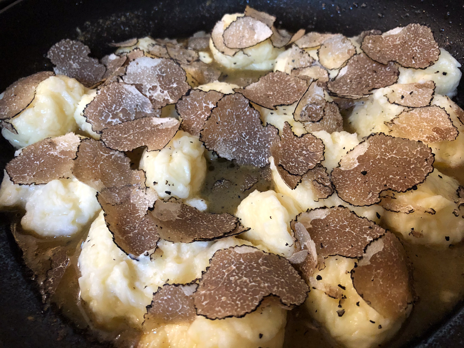 Truffle day #1: Gnocchi, fried egg, fonduta, barbaresco