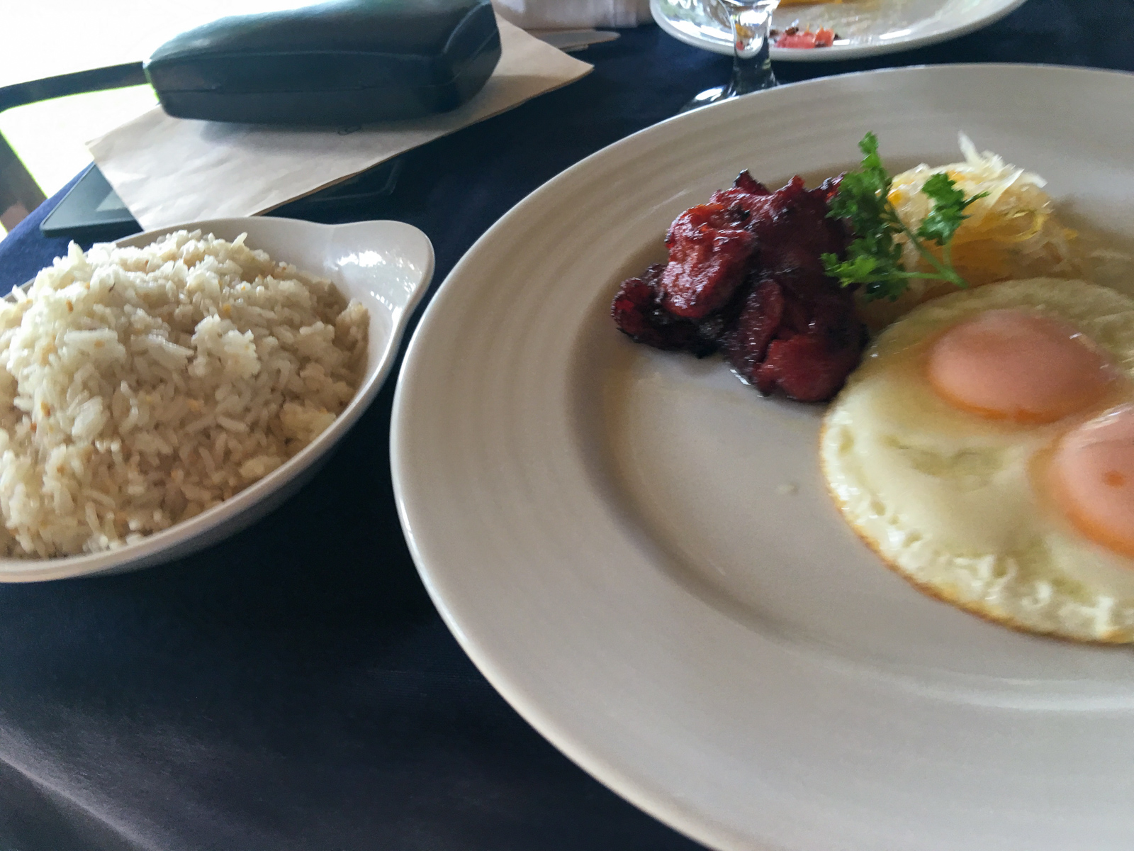 Filipino breakfast in Dumaguete