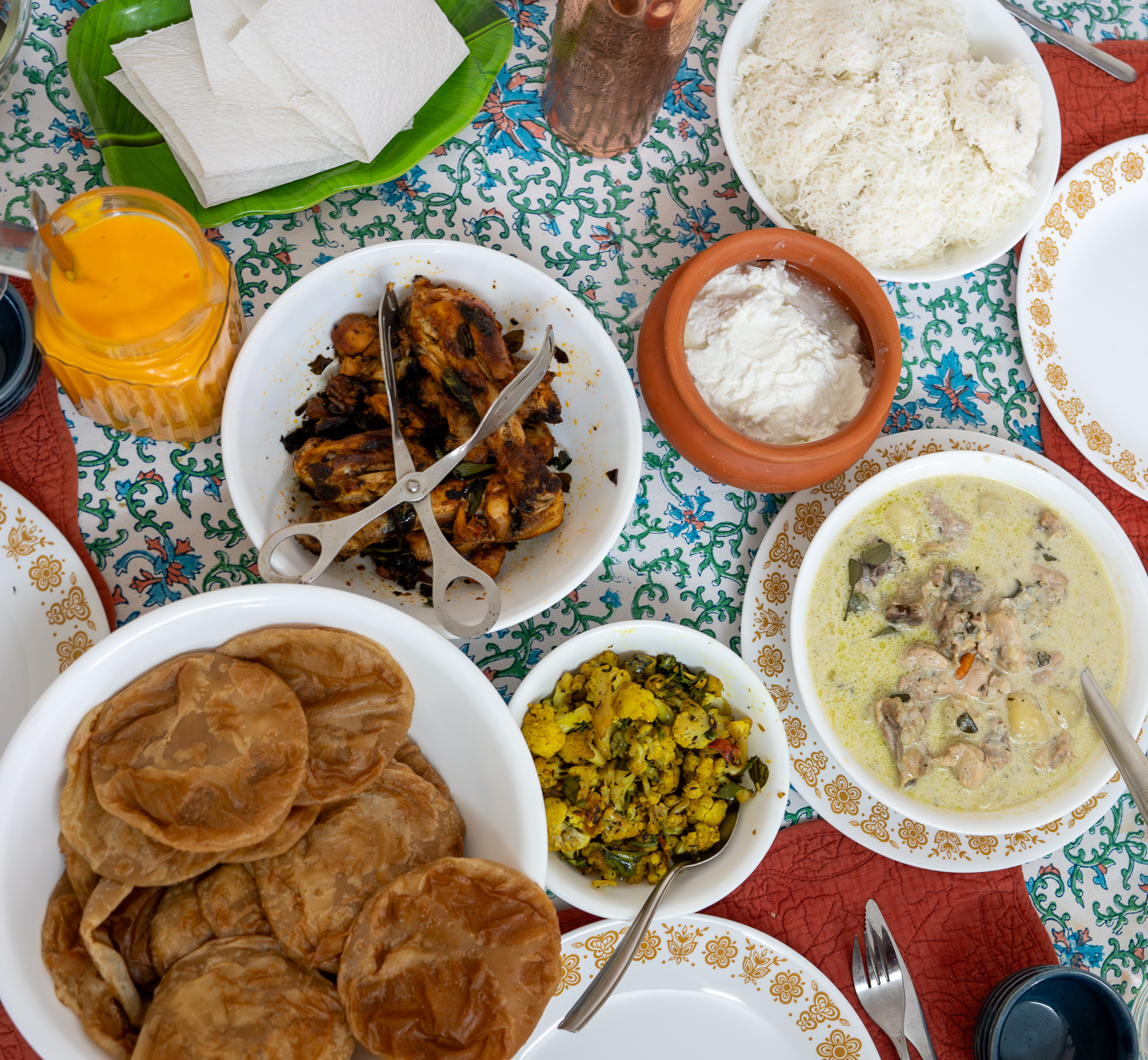 Lunch at the apartment